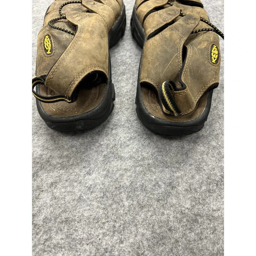 Keen Sandals Men's Size 13 Brown Leather Sport Hiking Sandals 110220 BISN